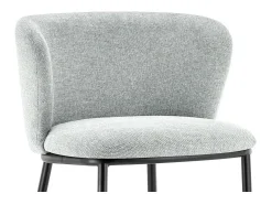 Silla de mostrador 'Arthus' Tela Gris claro, dimensiones: H88.5 x L53 x P50.5 cm