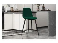 Silla de mostrador de terciopelo BOYLD, color verde
