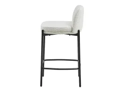 Silla de mostrador ELISE color blanco, dimensiones H91 x L44 x P42 cm.