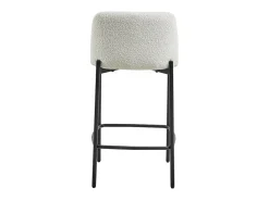 Silla de mostrador ELISE color blanco, dimensiones H91 x L44 x P42 cm.