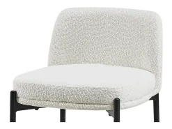 Silla de mostrador ELISE color blanco, dimensiones H91 x L44 x P42 cm.