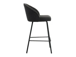 Silla de mostrador 'Juni' Bouclé Gris, dimensiones: H87 x L52 x P51 cm.