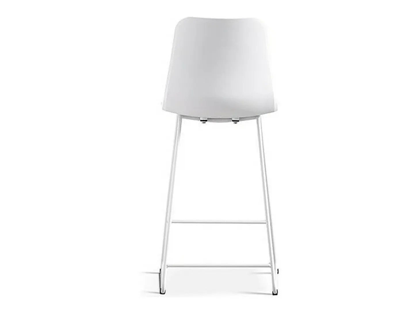 Silla de mostrador 'Mario' PP Blanco, dimensiones: H100.5 x L51 x P44cm