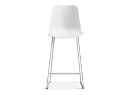 Silla de mostrador 'Mario' PP Blanco, dimensiones: H100.5 x L51 x P44cm