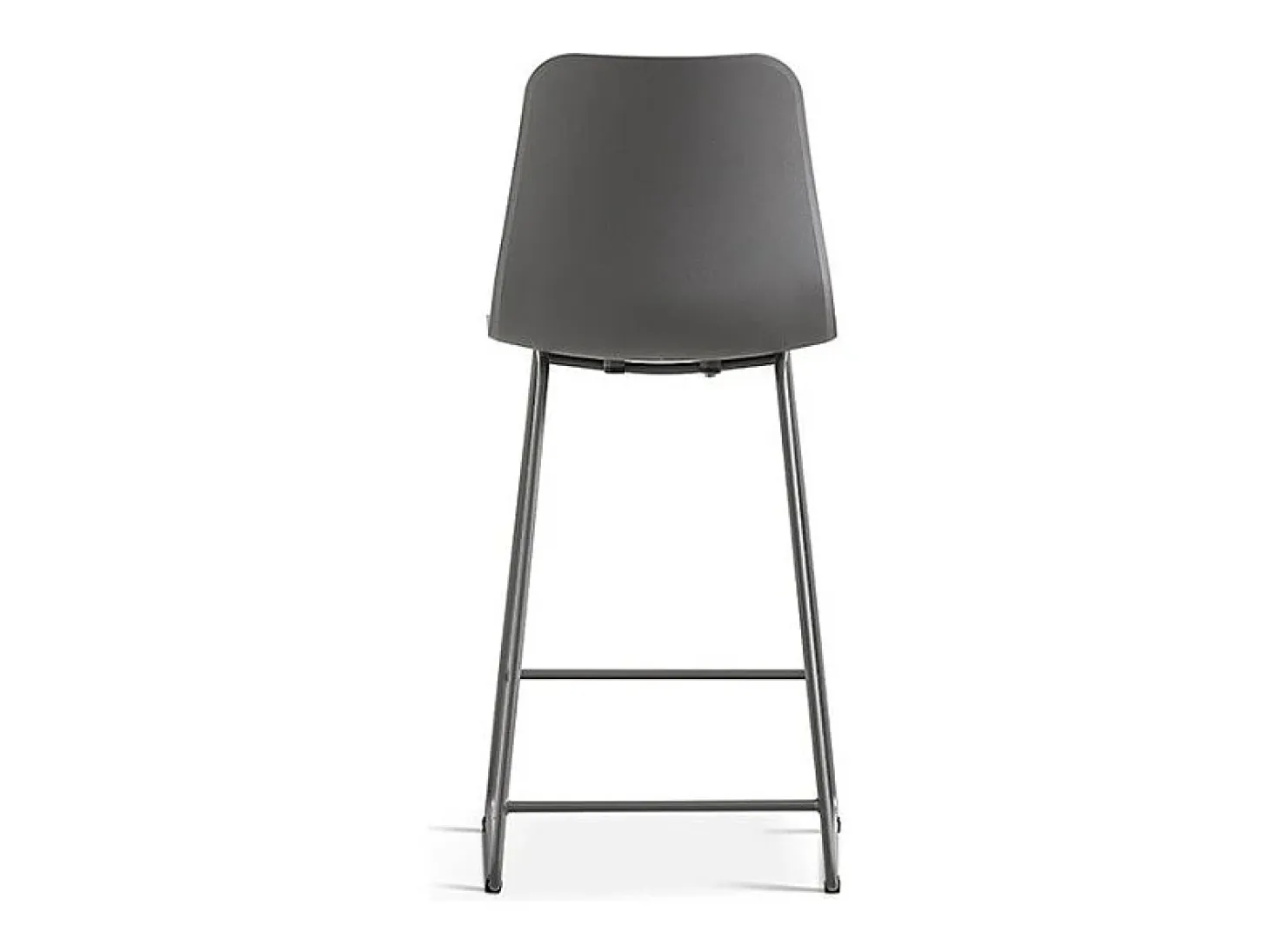Silla de mostrador 'Mario' PP Gris, dimensiones: H100.5 x L51 x P44cm.