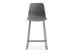 Silla de mostrador 'Mario' PP Gris, dimensiones: H100.5 x L51 x P44cm.
