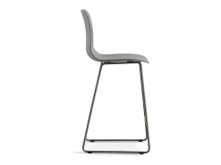 Silla de mostrador 'Mario' PP Gris, dimensiones: H100.5 x L51 x P44cm.