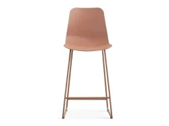Silla de mostrador 'Mario' PP Terracota, dimensiones: H100.5 x L51 x P44cm