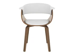 Silla de piel sintética blanca - Piada