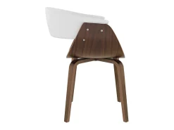 Silla de piel sintética blanca - Piada