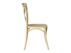 Silla de plástico beige sprint polipropileno apilable