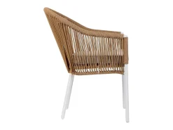 Silla de ratán beige para el hogar