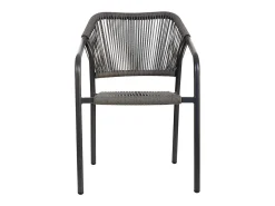 Silla de ratán gris para el hogar