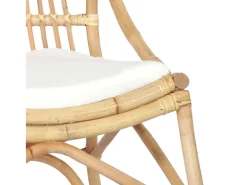Silla de ratán lino ES84626