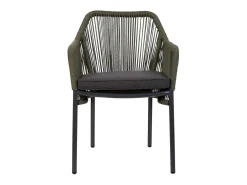 Silla de ratán verde para el hogar