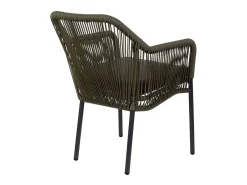 Silla de ratán verde para el hogar