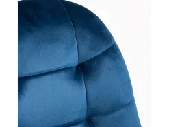 Silla de terciopelo azul celeste y patas de haya maciza clara Wany - Juego de 2