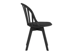 Silla diseño moderno en polipropileno para cocina comedor Molkor - Negro