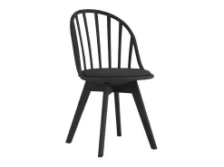 Silla diseño moderno en polipropileno para cocina comedor Molkor - Negro