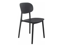 Silla diseño moderno polipropileno cocina exterior comedor Nantes - Negro