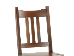 Silla escalera Kingo de madera maciza de caoba