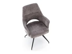 Silla giratoria de acero 58 x 88 cm