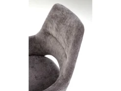 Silla giratoria de acero 58 x 88 cm