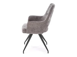 Silla giratoria de acero 58 x 88 cm