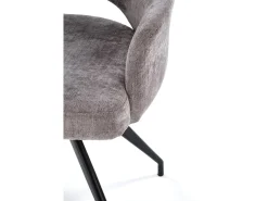 Silla giratoria de acero 58 x 88 cm