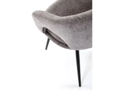 Silla giratoria de acero 57 x 78 cm