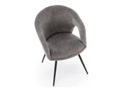 Silla giratoria de acero 57 x 78 cm