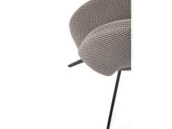 Silla giratoria de acero 52 x 79 cm