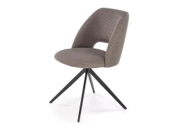Silla giratoria de acero 52 x 79 cm