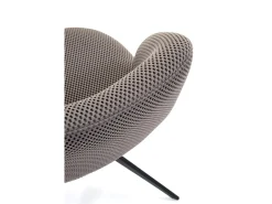 Silla giratoria de acero 52 x 79 cm