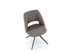 Silla giratoria de acero 52 x 79 cm