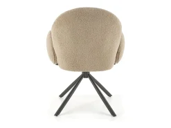Silla giratoria de acero 64 x 46 cm