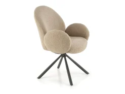 Silla giratoria de acero 64 x 46 cm