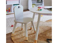 Silla infantil madera blanco 50.5x27.8x28cm