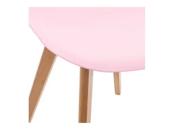 Silla infantil madera rosa Nordic petit 56,5x31x32cm