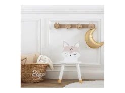 Silla infantil mdf blanco 52.5x28x28cm