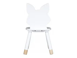 Silla infantil mdf blanco 52.5x28x28cm