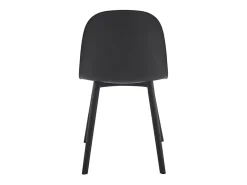Silla Kalipo con cojín de asiento de terciopelo - Comodidad y modernidad-Color Negro