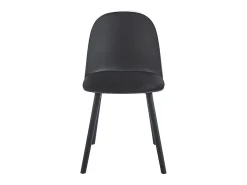 Silla Kalipo con cojín de asiento de terciopelo - Comodidad y modernidad-Color Negro