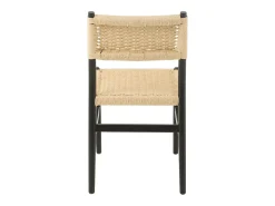 Silla LAP de madera de haya y cuerda natural – Auténtica artesanía-Color Negro