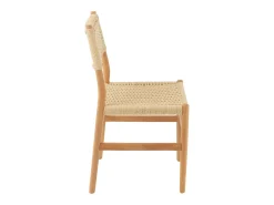 Silla LAP de madera de haya y cuerda natural – Auténtica artesanía-Color Negro