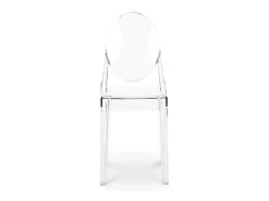 Silla Louiva gris transparente-Color Rosa transparente