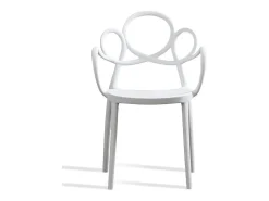 Silla MALIANO de polipropileno – Interior y exterior-Blanco
