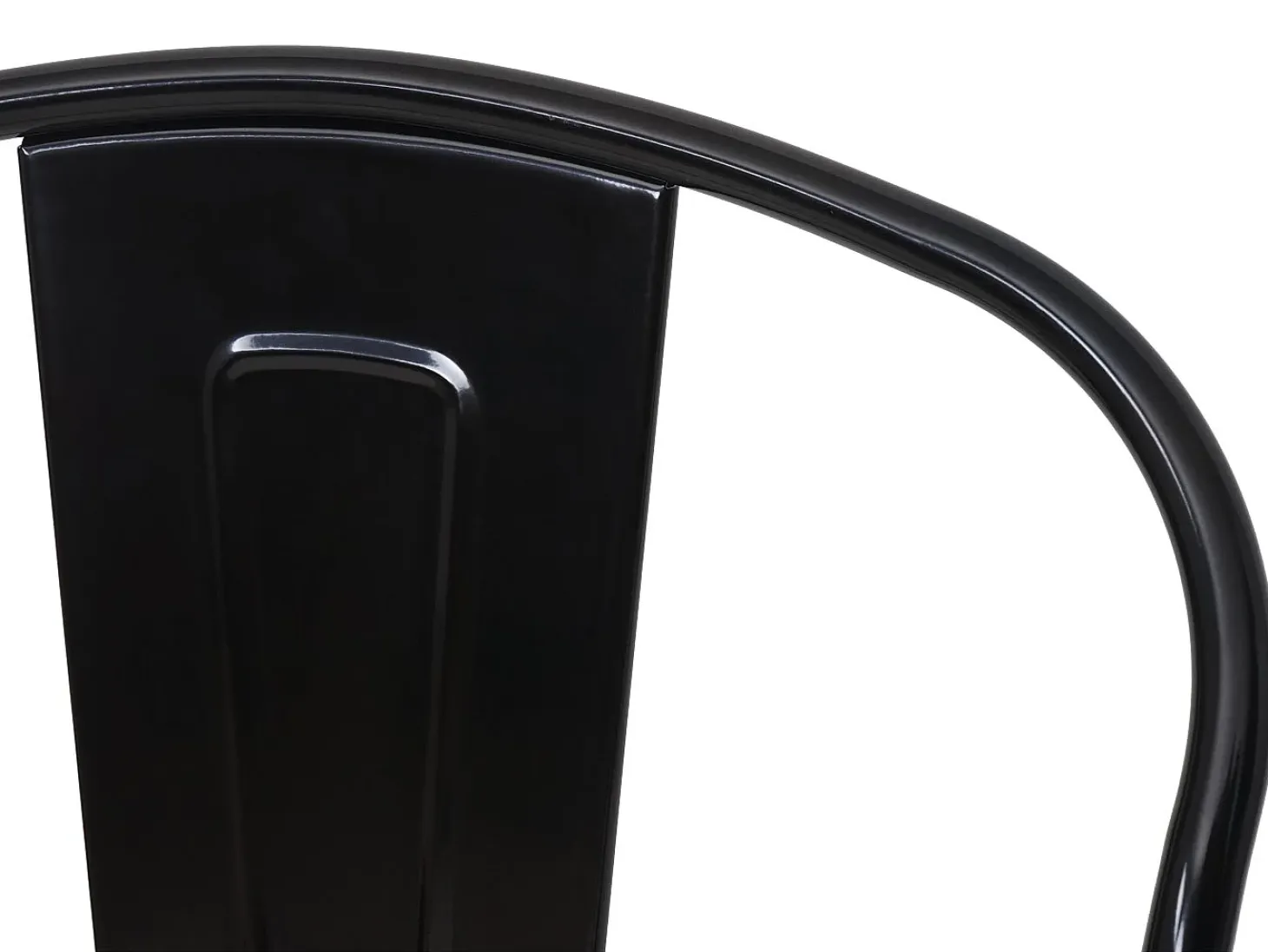 Silla MCW-A73 con asiento de madera, negro