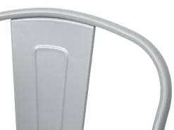 Silla MCW-A73 con asiento de madera, gris