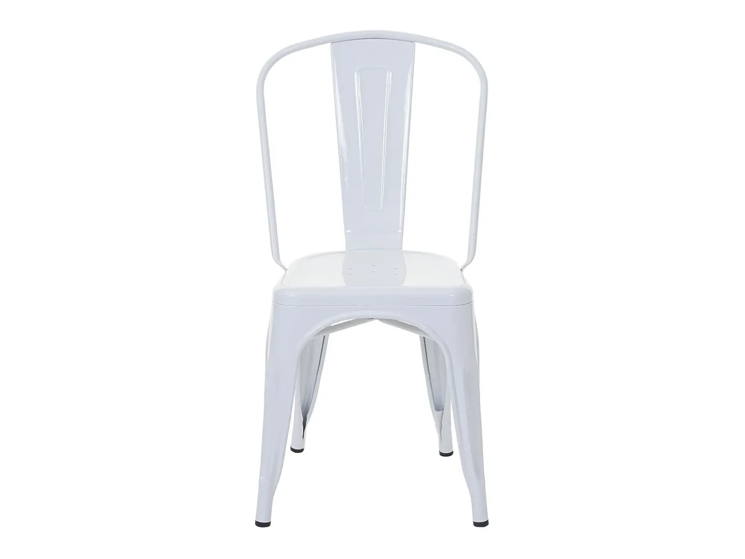 Silla MCW-A73 metal (juego de 4), blanco